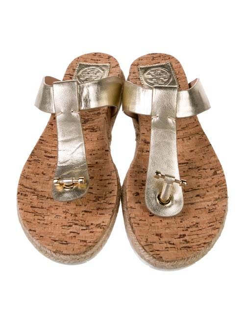 Tory Burch Leather T-Strap Sandals