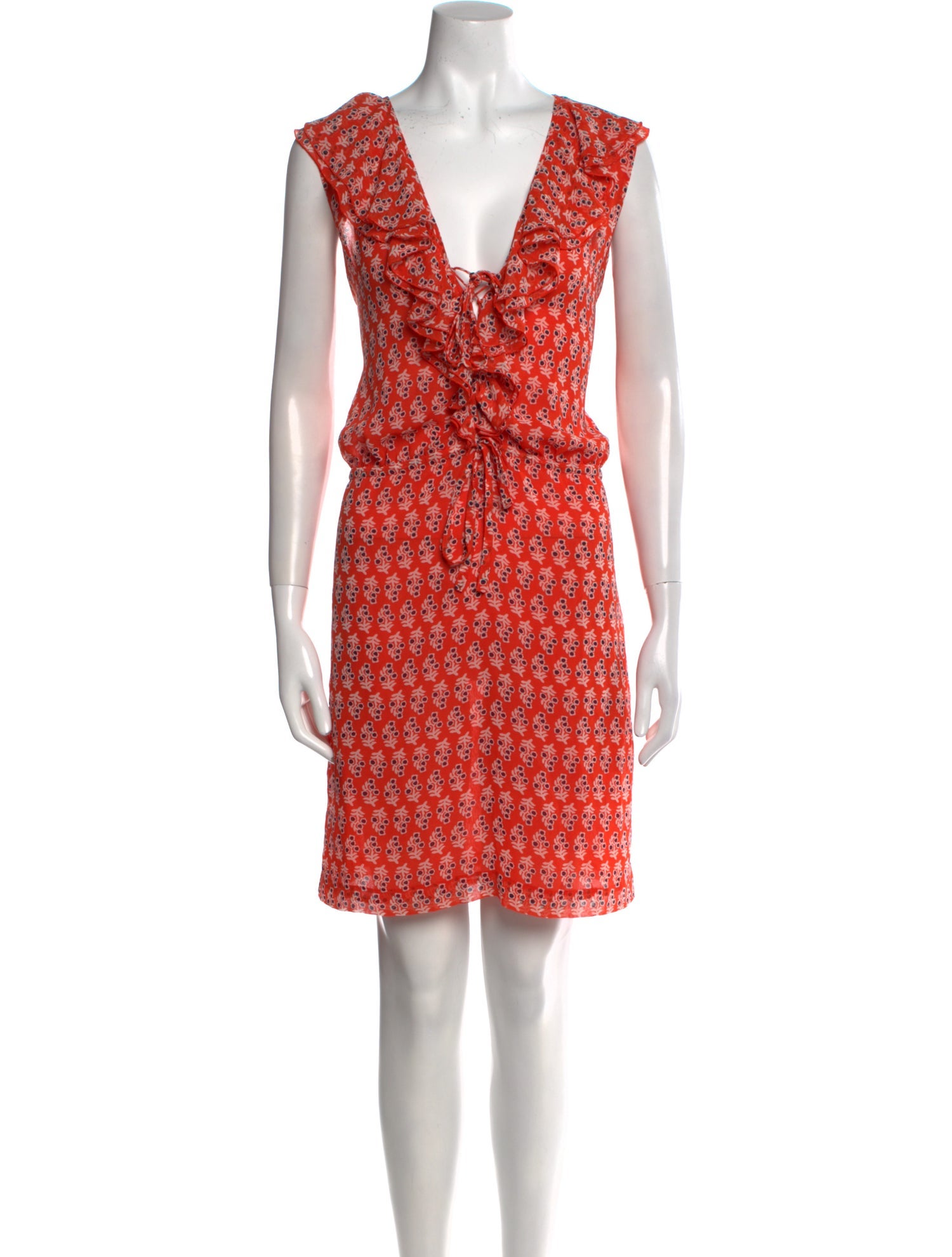 Tory Burch Floral Print Knee-Length Dress