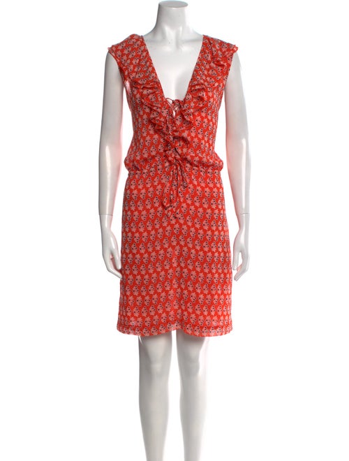 Tory Burch Floral Print Knee-Length Dress