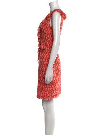 Tory Burch Floral Print Knee-Length Dress