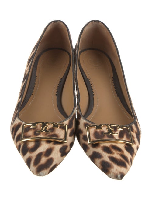 Tory Burch Ponyhair Animal Print Ballet Flats