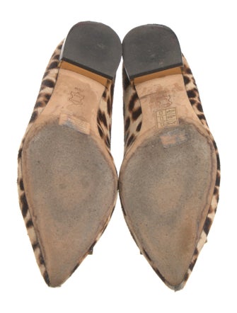 Tory Burch Ponyhair Animal Print Ballet Flats
