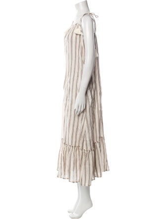 Tory Burch Linen Midi Length Dress