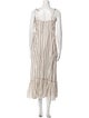 Tory Burch Linen Midi Length Dress