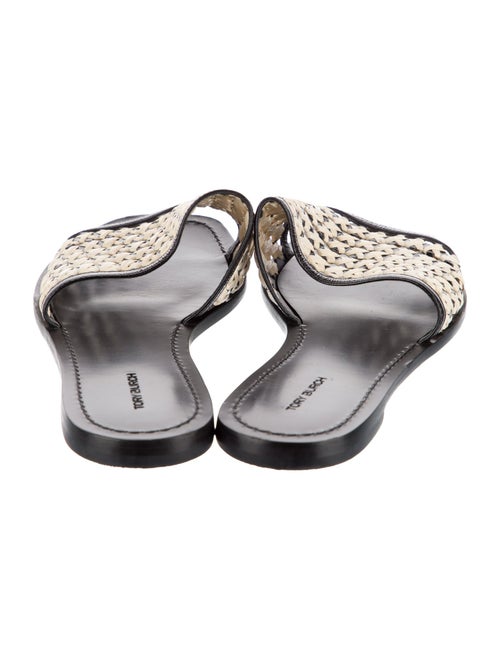 Tory Burch Leather Printed Slides