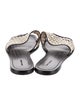 Tory Burch Leather Printed Slides