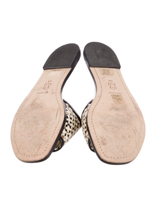 Tory Burch Leather Printed Slides