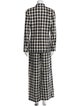 Tory Burch Linen Plaid Print Pantsuit