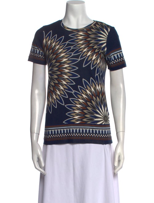 Tory Burch Printed Crew Neck T-Shirt