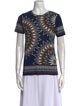 Tory Burch Printed Crew Neck T-Shirt
