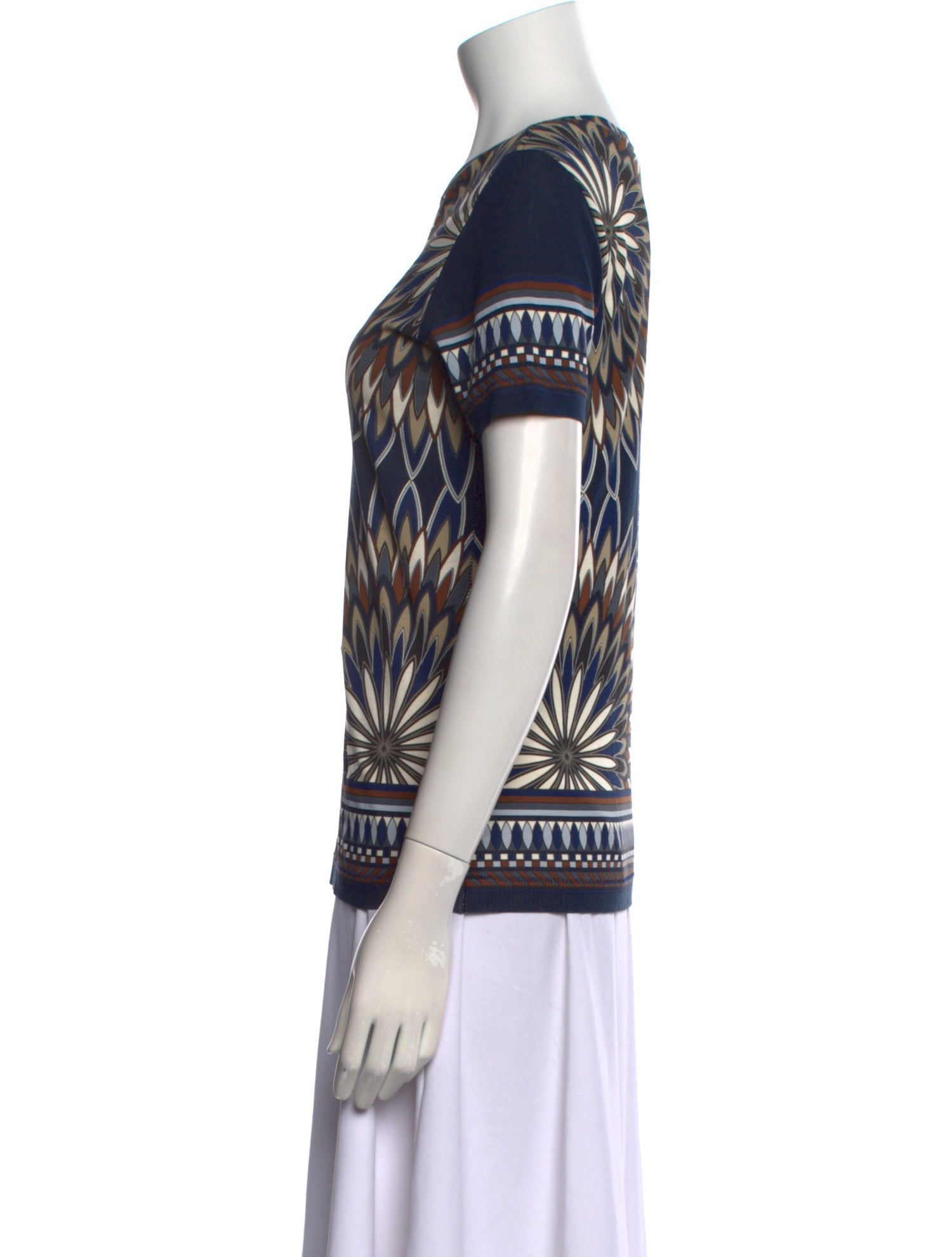 Tory Burch Printed Crew Neck T-Shirt