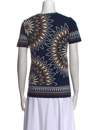 Tory Burch Printed Crew Neck T-Shirt