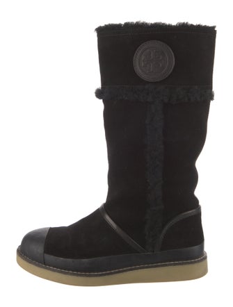 Tory Burch Suede Rain Boots