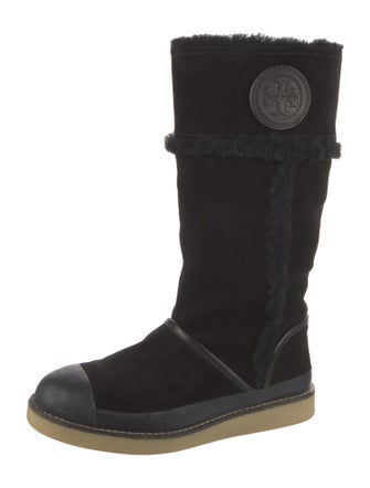 Tory Burch Suede Rain Boots