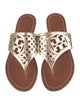 Tory Burch Leather Printed Slides