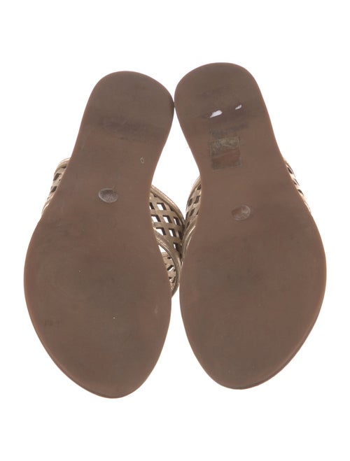 Tory Burch Leather Printed Slides