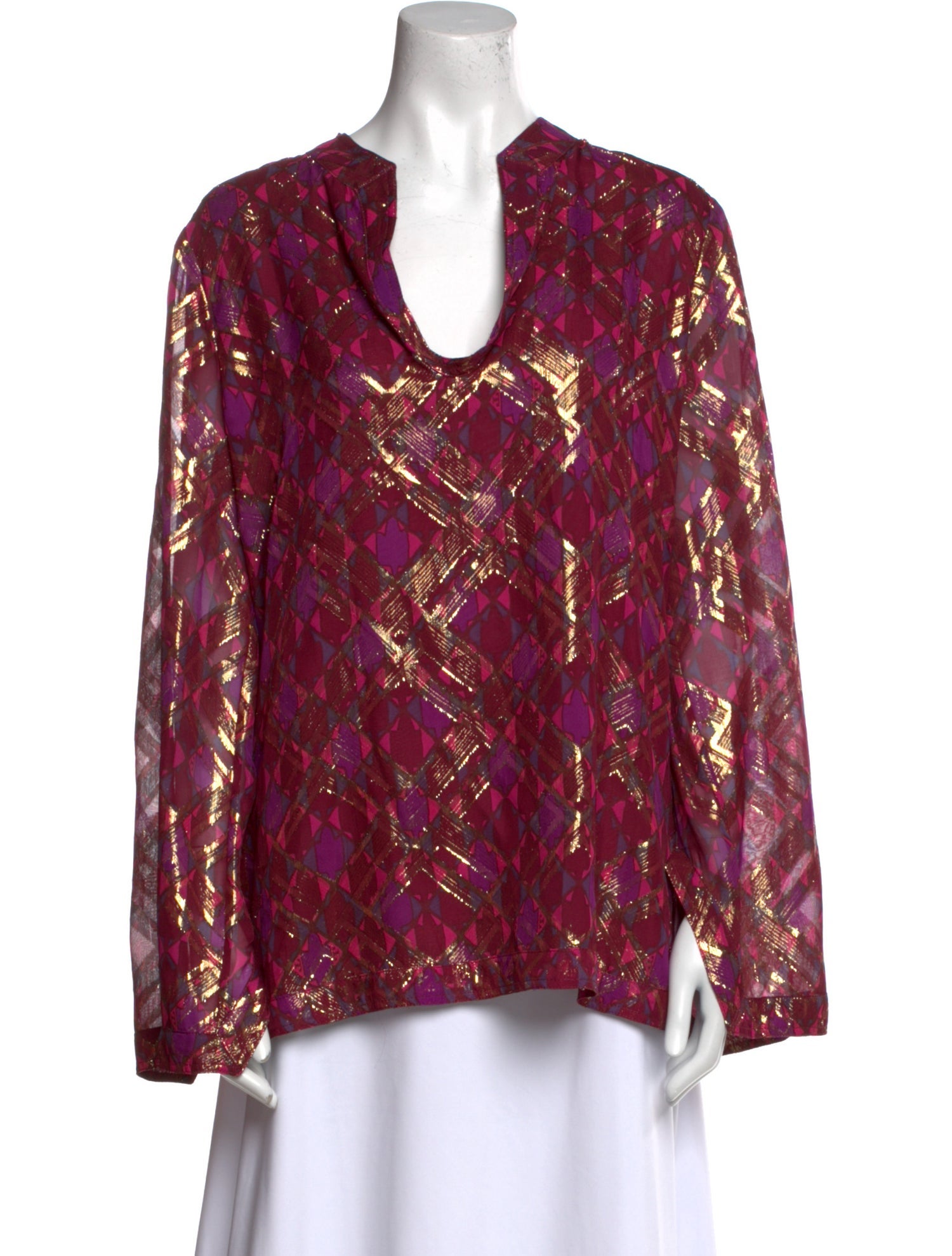 Tory Burch Silk Printed Tunic