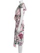 Tory Burch Floral Print Midi Length Dress