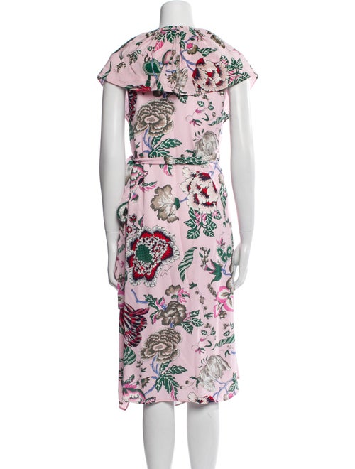 Tory Burch Floral Print Midi Length Dress