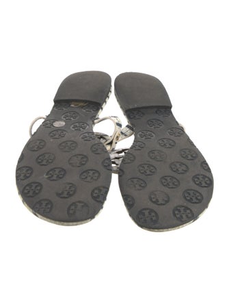 Tory Burch Leather Striped Slides