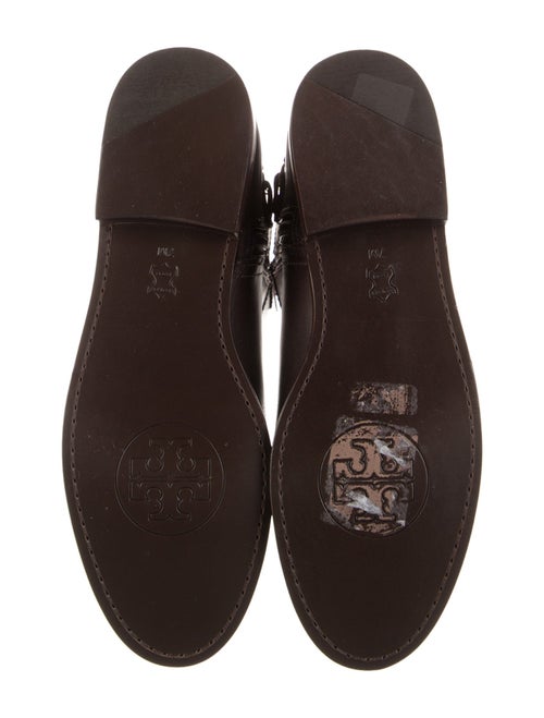 Tory Burch Leather Chain-Link Accents Riding Boots