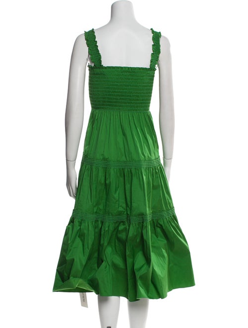 Tory Burch Square Neckline Midi Length Dress