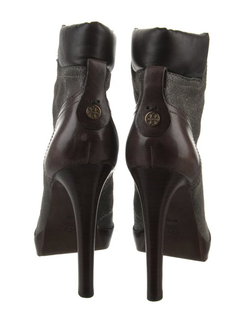 Tory Burch Leather Lace-Up Boots