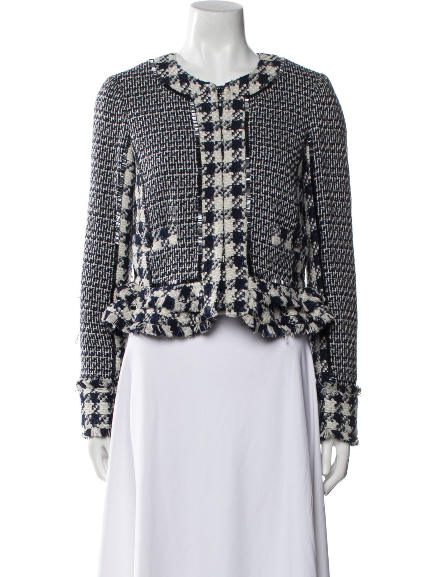 Tory Burch Tweed Pattern Jacket