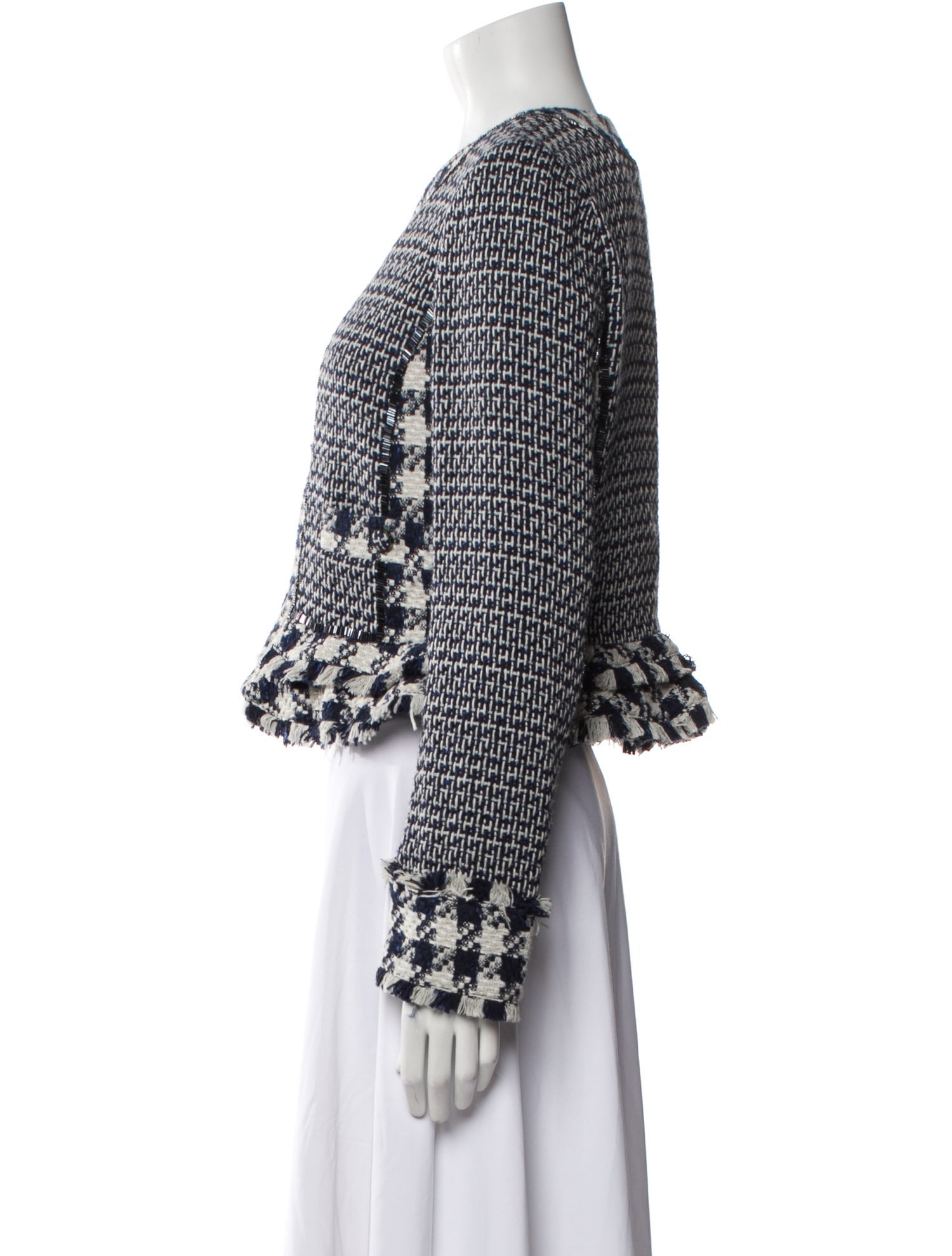 Tory Burch Tweed Pattern Jacket