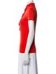 Tory Burch Mock Neck Short Sleeve Polo