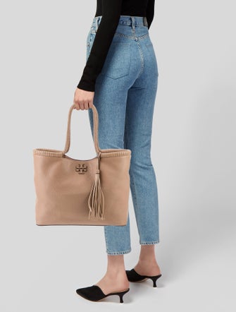 Tory Burch Leather Bucket Bag