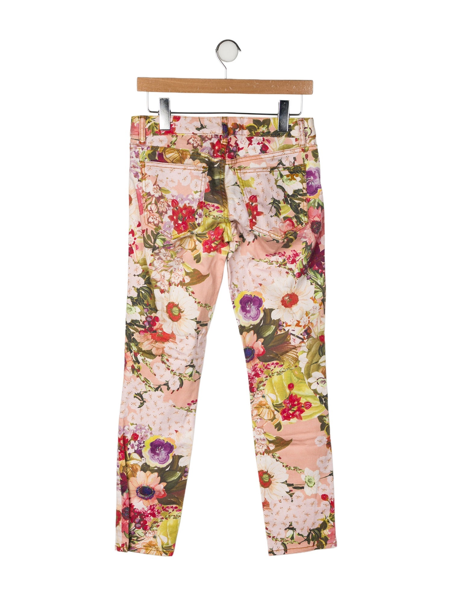 Tory Burch Low-Rise Straight Leg Jeans