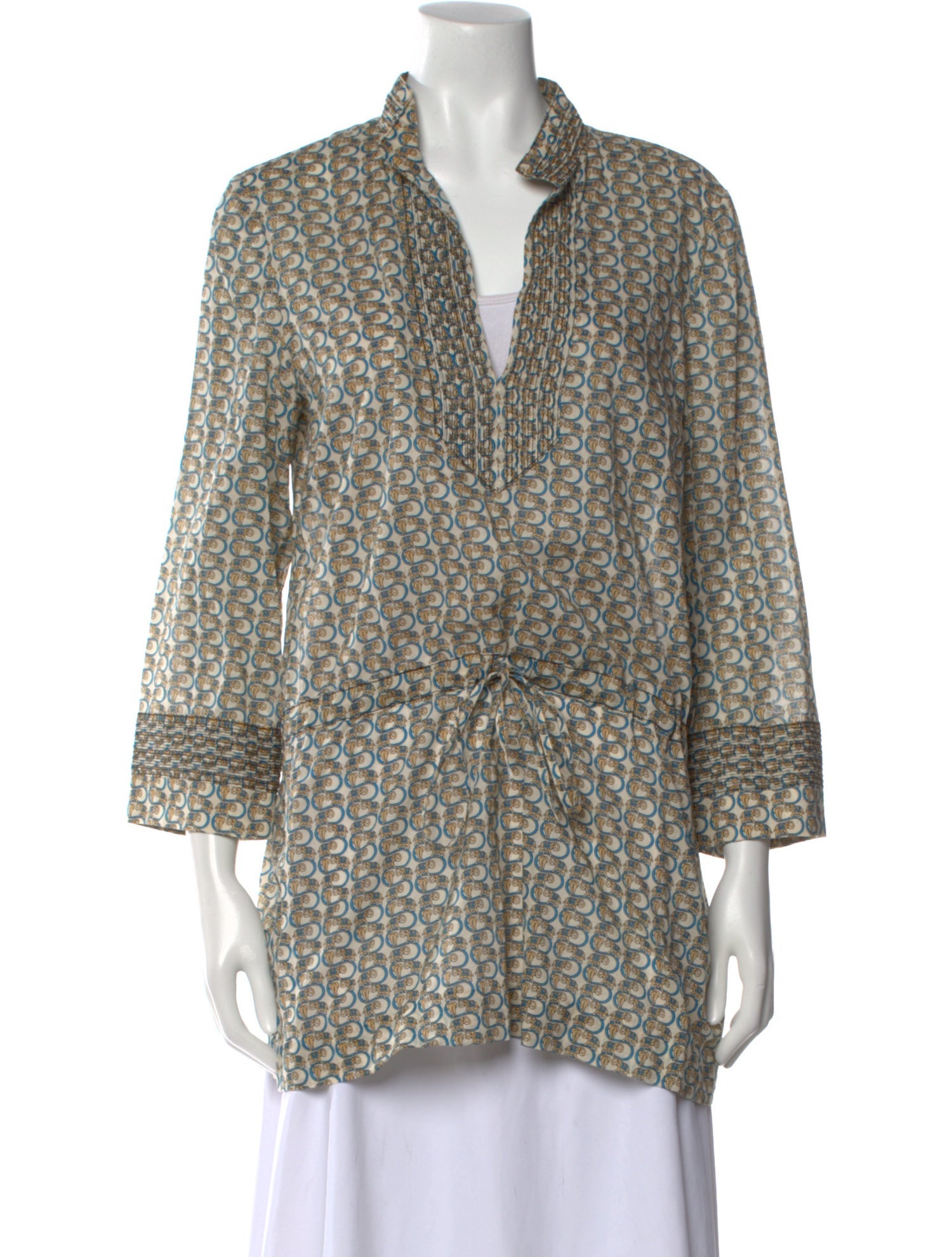 Tory Burch Printed V-Neck Tunic