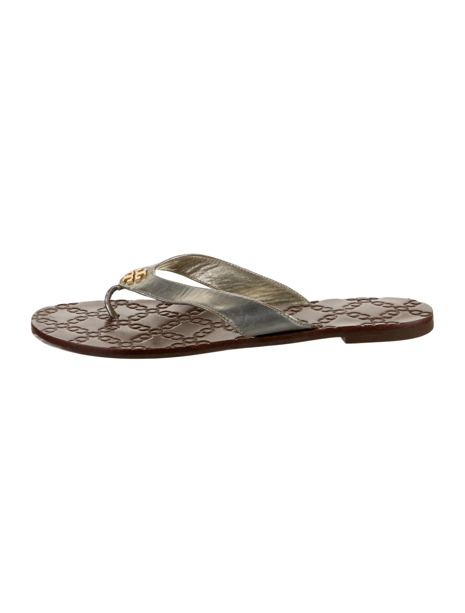 Tory Burch Leather Flip Flops