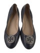 Tory Burch Leather Crystal Embellishments Ballet Flats