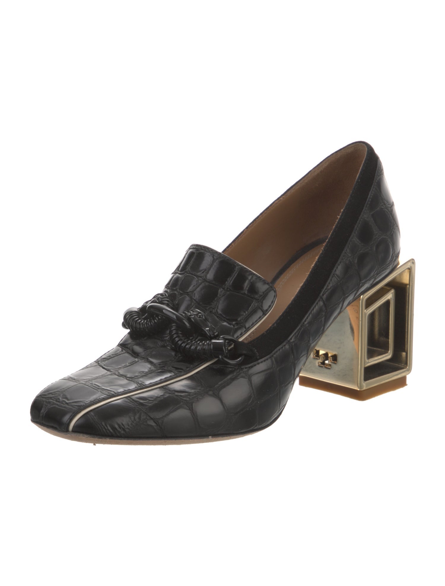 Tory Burch Embossed Leather Pumps
