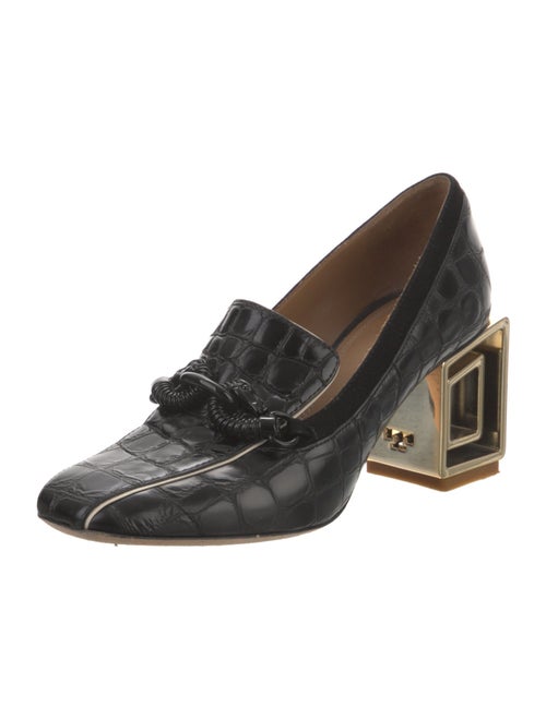 Tory Burch Embossed Leather Pumps