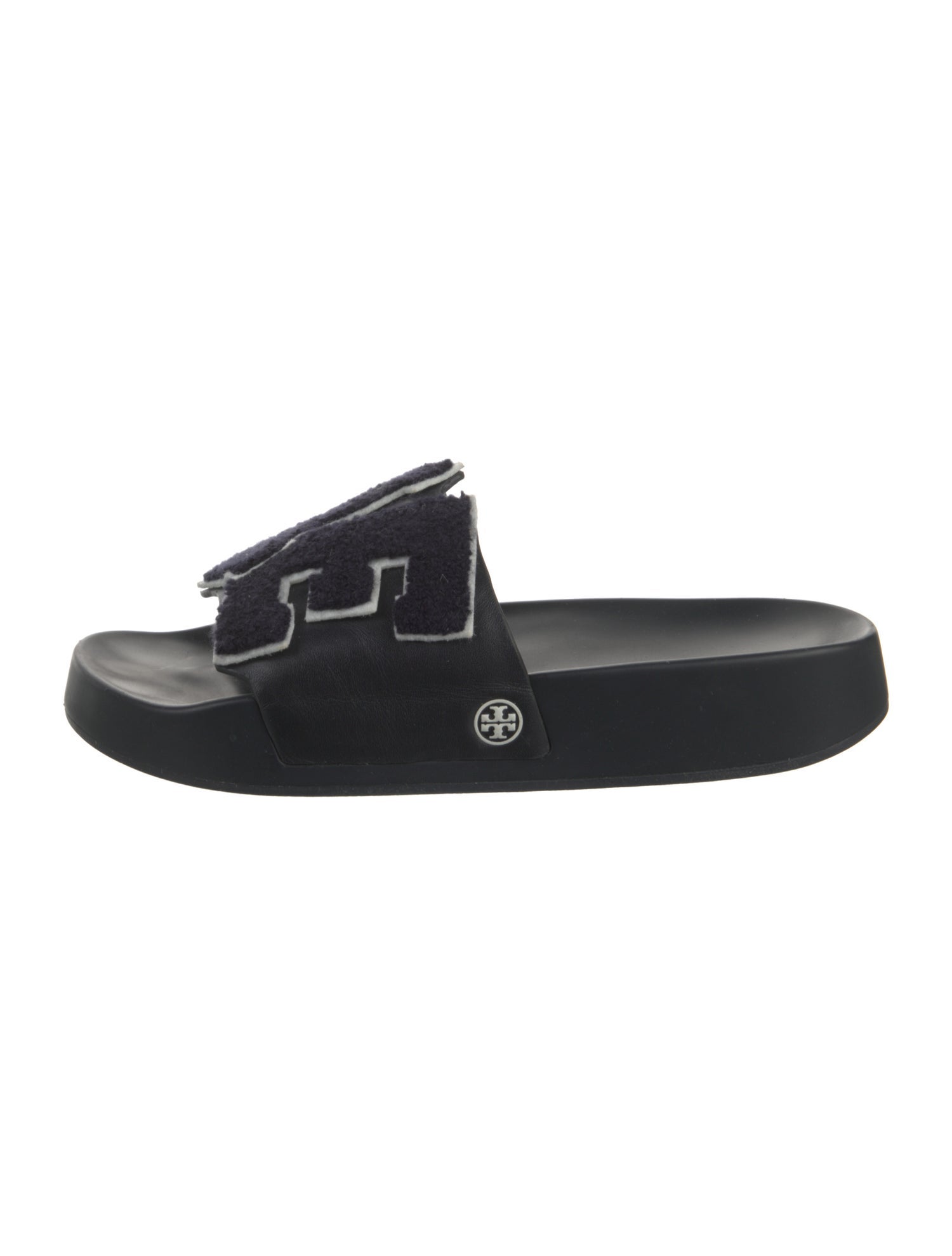 Tory Burch Leather Printed Slides
