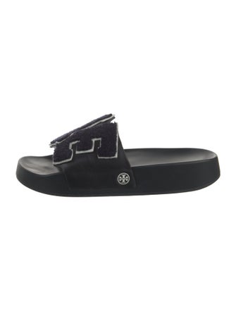 Tory Burch Leather Printed Slides