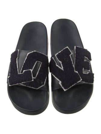 Tory Burch Leather Printed Slides