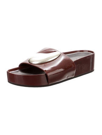 Tory Burch Patent Leather Slides