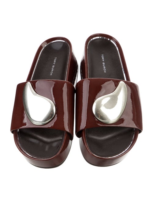 Tory Burch Patent Leather Slides