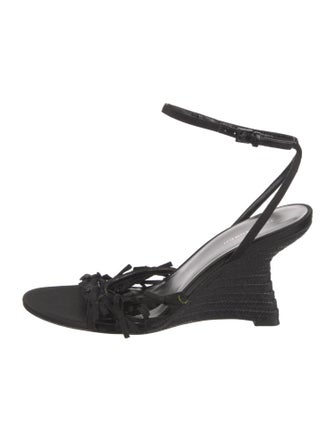 Tory Burch Leather Bow Accents Slingback Sandals