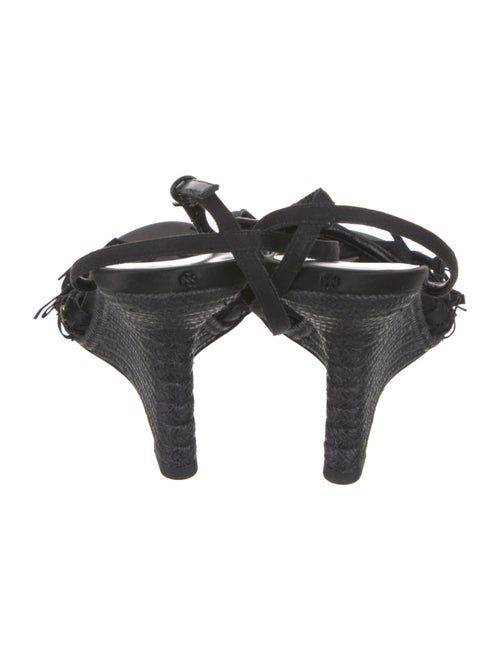 Tory Burch Leather Bow Accents Slingback Sandals