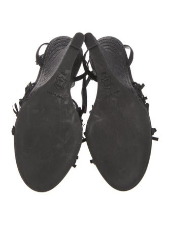 Tory Burch Leather Bow Accents Slingback Sandals