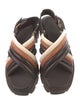 Tory Burch Leather Striped Slingback Sandals