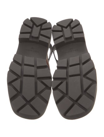 Tory Burch Leather Striped Slingback Sandals