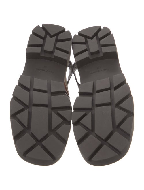 Tory Burch Leather Striped Slingback Sandals