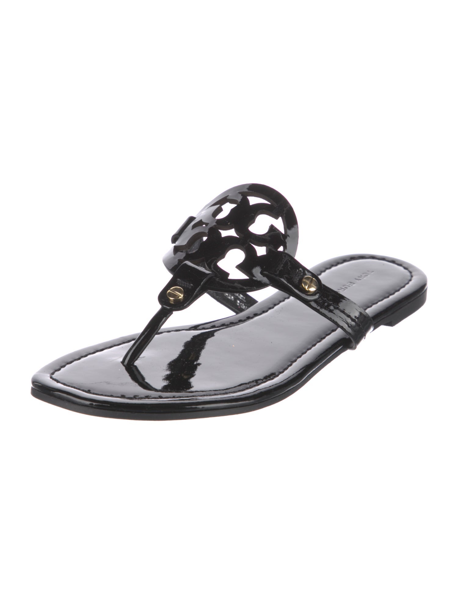 Tory Burch Patent Leather Slides