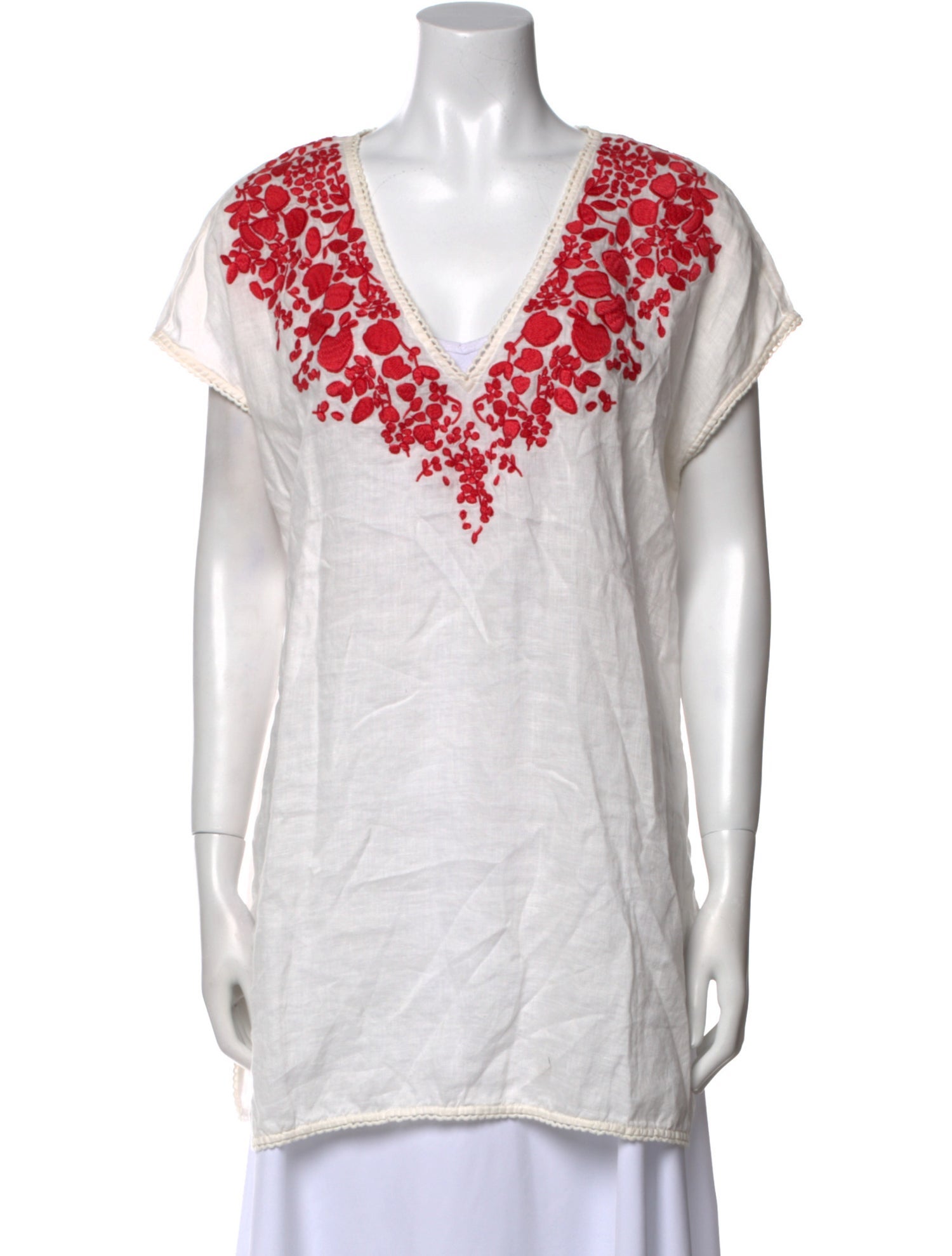 Tory Burch Linen Printed Tunic